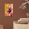 Vogel - Vrouw - Abstract - Bloem plexiglas 5mm klein -sfeer5