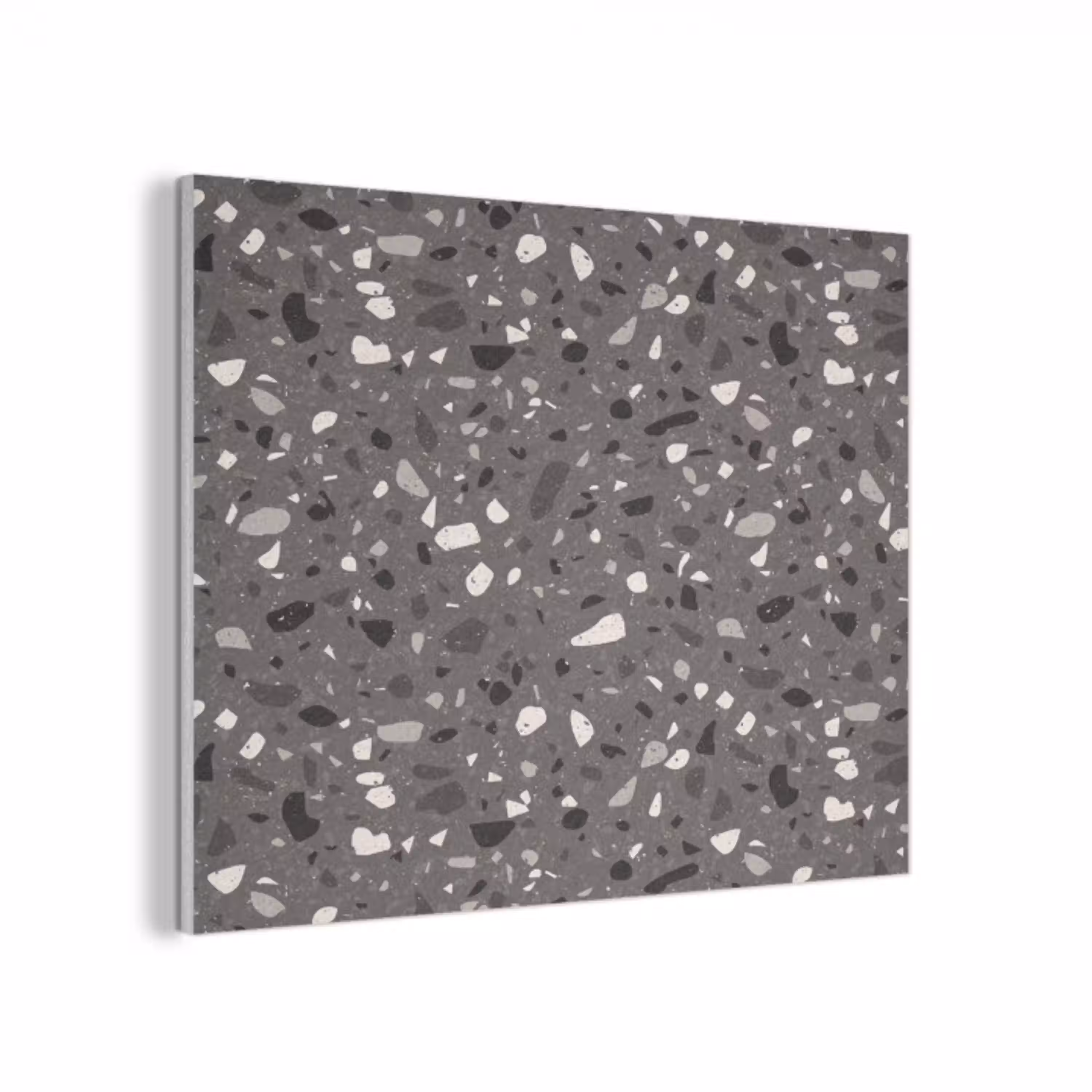Terrazzo -  Patroon - Grijs PET vilt klein 837 -3d
