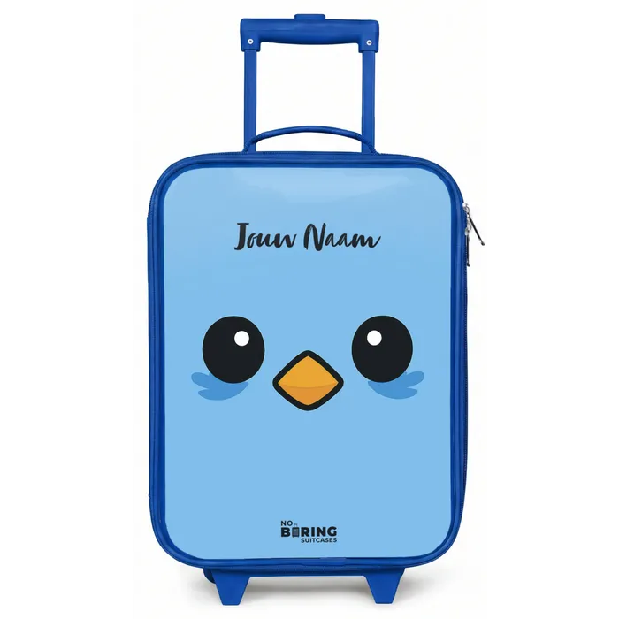 Kawai - Vogel - Blauw Kinderkoffer - Blauw klein -zz3dotto