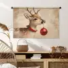 Kerst - Hert - Gewei - Kerstbal - Rendier Wandkleed katoen middel -sfeer5