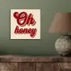 Oh honey - Rood - Schaduw aluminium wit klein -sfeer2