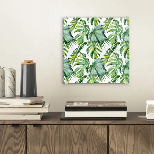 Bladeren - Monstera - Tropical - Jungle plexiglas 5mm klein -sfeer1