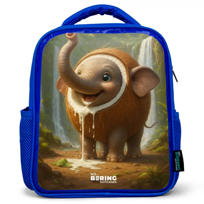 Coconote Elephante Kinderrugzak - Blauw middel -3d