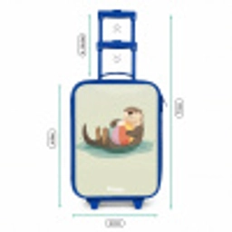 Otter - Strandbal - Water Kinderkoffer - Blauw klein -productfoto_formaten