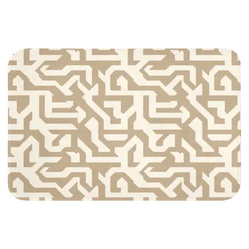 Modern - Abstract - Beige WCmat klein 1009 -3d