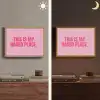 Tekst - Modern - Roze Light Box met batterij (Wandlamp) middel -sfeer3