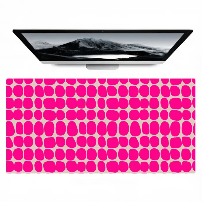 Stippen - Patroon - Roze Muismat XXL klein 681 -zzz3d