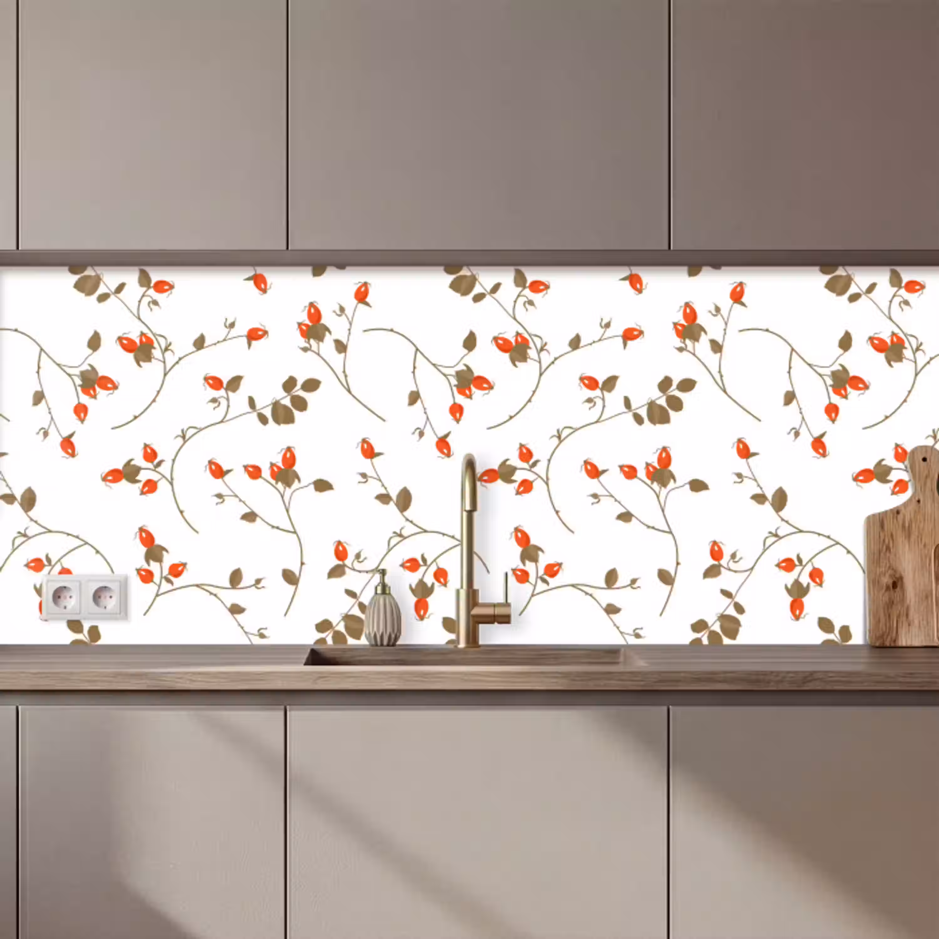 Patronen - Planten - Romantisch - Botanisch keuken achterwand 2 middel 871 zz_3dshopping