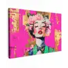 Bloemenkroon - Goud - Vrouw - Portret canvas 2cm klein -z3d