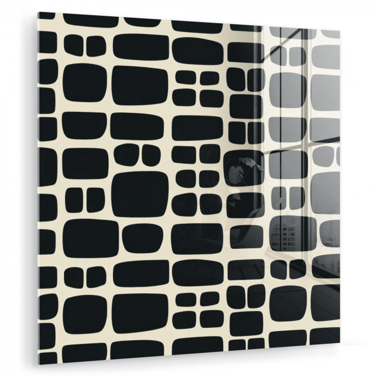 Modern - Organisch - Zwart plexiglas 5mm klein 11 -zzzproduct_nieuw