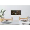 Bloemen in een Wan-Li vaas en schelpen - Schilderij van Balthasar van der Ast Muursticker klein -eettafel