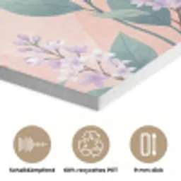 Kolibrie - Vliegen - Natuur - Illustratie - Kleurrijk PET vilt klein -closeup_DE