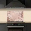 Marmer - Roze - Luxe - Marmerlook - Glitter - Design keuken achterwand spatscherm klein -sfeer1