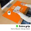 Oranje - Blauw - Go get that dream Muismat XXL klein -sfeer3