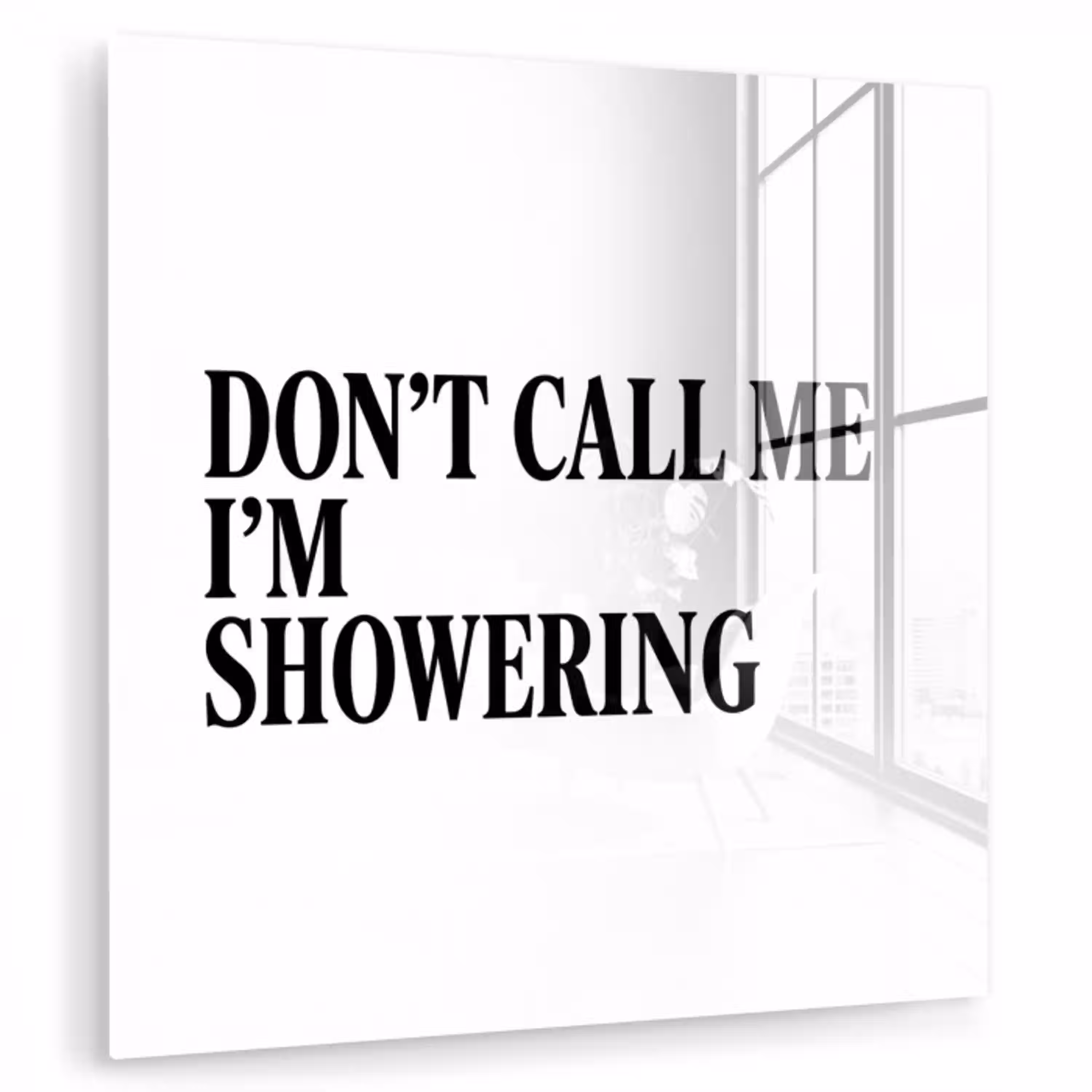 Tekst - Modern - Zwart - Wit plexiglas 5mm klein -zzzproduct_nieuw