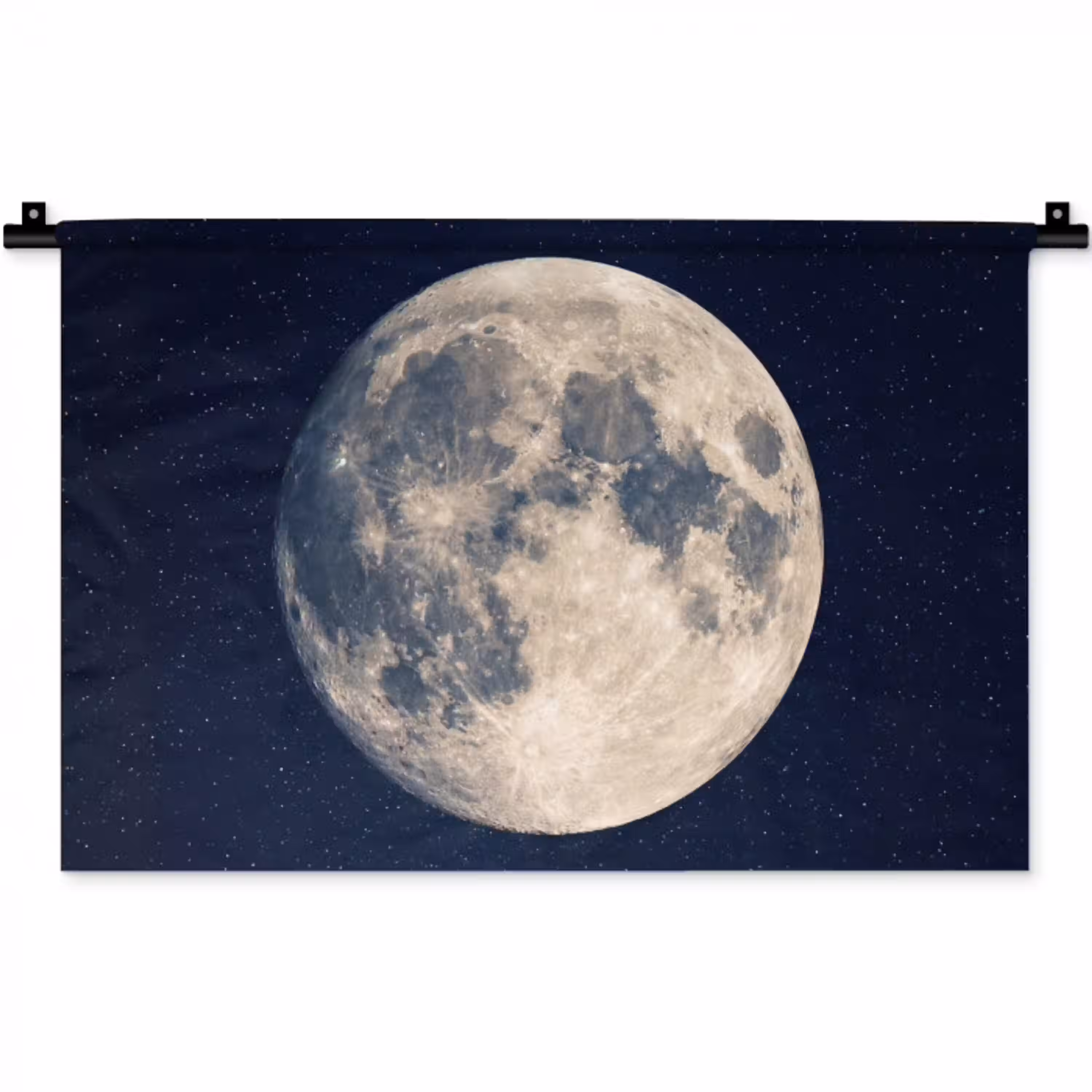 Ruimte - Maan - Kosmos Wandkleed katoen klein -zz3d