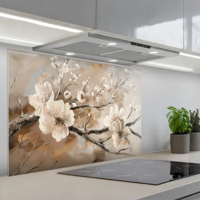 Fond de hotte - Fleurs - Nature - Blanc - Fleur - Abstrait