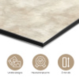 Beige - Reliëfstructuur - Natuursteen aluminium wit klein 46 -closeup_NL