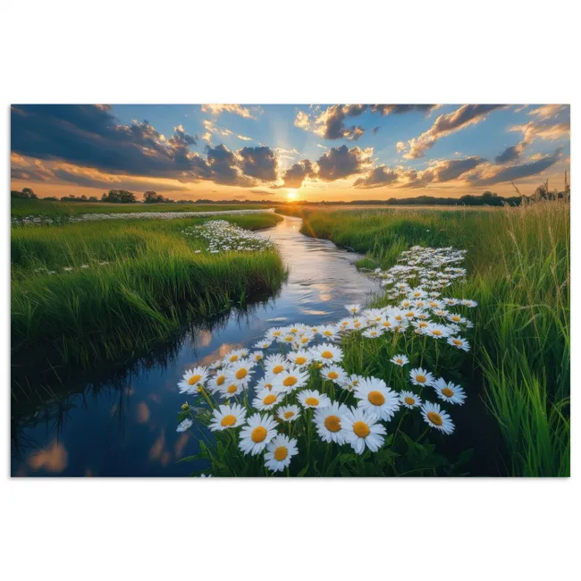 Beekje - Landschap - Margriet poster papier klein -3d