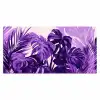 Bladeren - Paars - Tropisch - Abstract Muismat XXL klein -3d_leeg