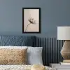 Bloem - Beige - Crème fotolijst zwart zonder passe partout klein -sfeer3