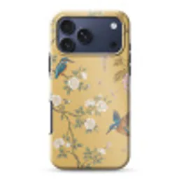 IJsvogels - Bloesem - Geel Toughcase MagSafe Apple iPhone 17 Pro Max klein -3d