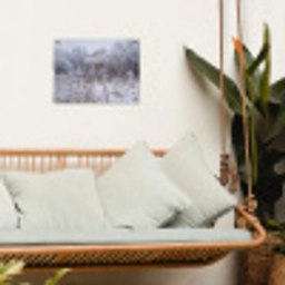 Schermbloem - Rijp - Kristallen - Winter - Delicaat tuinposter los doek klein -sfeer7