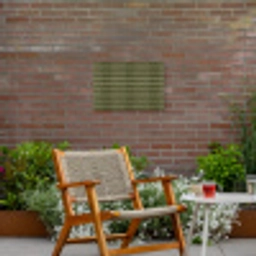 Ritmisch - Effect - Groen Tuinposter op houten frame 2 cm dik klein 845 -sfeer3