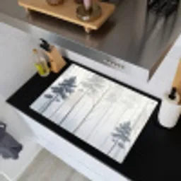 Bos - Bomen - Mist - Natuur - Illustratie - Grijs Inductie beschemer met haakjes klein -sfeer1