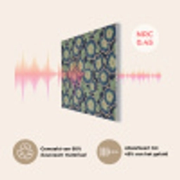 Bloemen - Borduurwerk - Patroon - Blauw - Groen PET vilt klein 837 -USP_NL