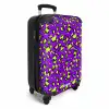 Panterprint in limoengroen op paarse achtergrond NBS - Handbagage koffer - Kinderen Unisex middel -productfoto_3d