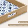 Patroon - Tegel - Blauw Dienblad Rechthoek middel 911 -USP_HandgreepNL