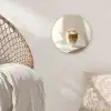 Mok - Latte - Minimalistisch - Schaduw Wandcirkel plexiglas klein -sfeer5