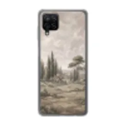 Vallei - Bos - Natuur - Groen Telefoonhoesje Samsung Galaxy A12 klein -3d