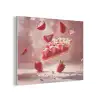 Aardbei - Taart- Eten - Roze PET vilt klein -3d