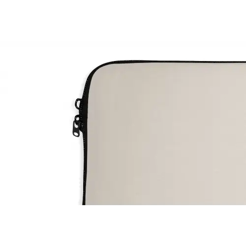 Minimalistisch - Zwarte boog - Gouden cirkel laptophoes neopreen klein -detail