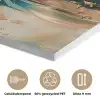 Vrouw - Portret - Goud - Luxe - Blauw PET vilt klein -closeup_NL