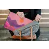 Zon - Heuvels - Paars - Abstract laptophoes neopreen klein -tas