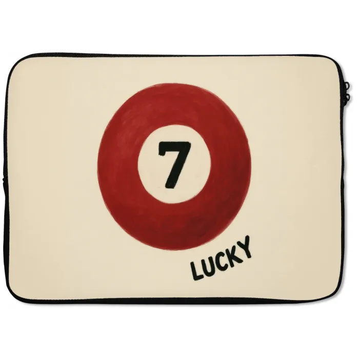 Cirkel - Zeven - Lucky - Rood laptophoes neopreen klein -zkaufland3dotto