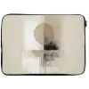 Cirkel - Compositie - Diepte - Beige laptophoes neopreen klein -zkaufland3dotto