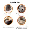 Retro - Disco - Swingend - Bloemen - Multi Inductie beschermer vinyl 3mm klein 276 -zzzzzzz-td-werking