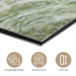Grassen - Minimalistisch - Groen aluminium wit klein -closeup_DE