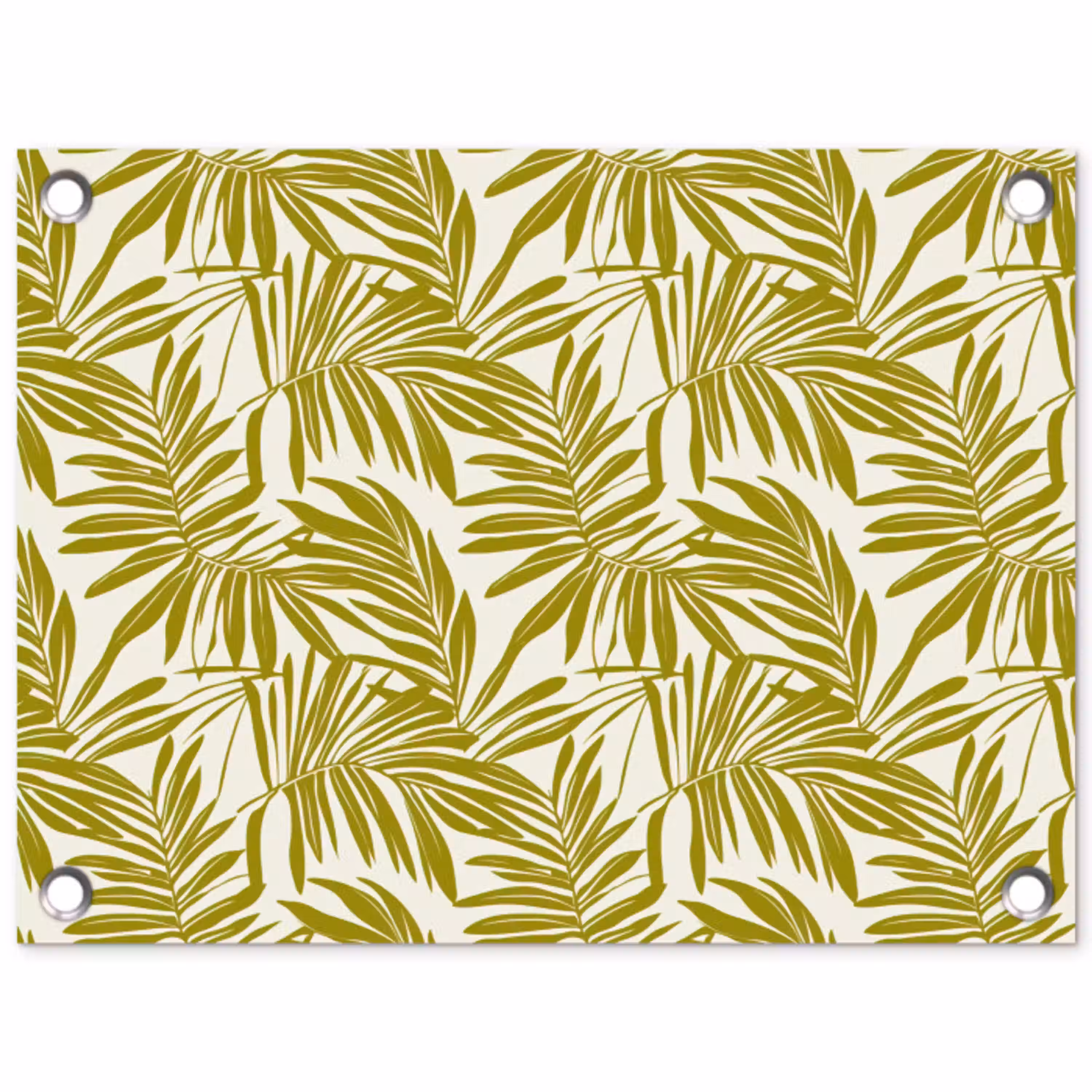 Palmblad - Patroon - Groen tuinposter los doek klein 239 -3d