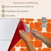 Patroon - Retro - Oranje keuken achterwand spatscherm klein 900 -spatscherm_ES