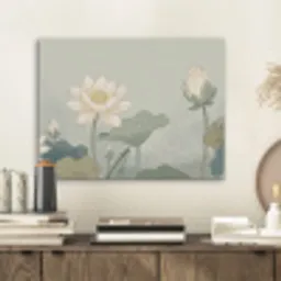 Lotus - Bloemen - Groen PET vilt klein -sfeer1