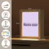 Mucho amor - Paars - Gelaagde letters Light Box met kabel (Tafellamp) klein -USP_NL