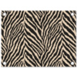 Zebra - Klassiek - Zwart tuinposter los doek klein 239 -3d