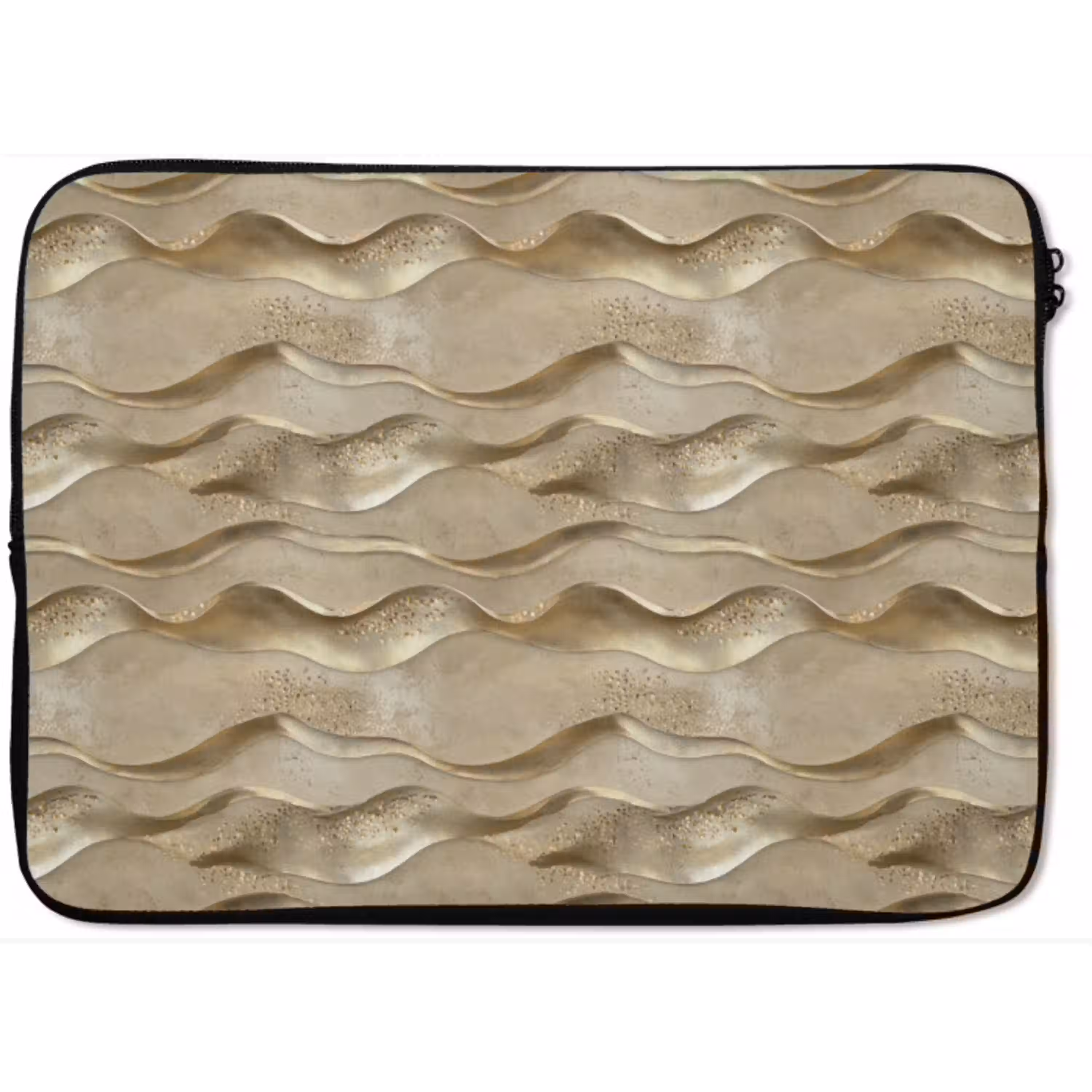 Golven - Patroon - Goud laptophoes neopreen klein 279 -zkaufland3dotto