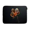 Orchidee - Doorzichtig - Bloem laptophoes neopreen klein -3d