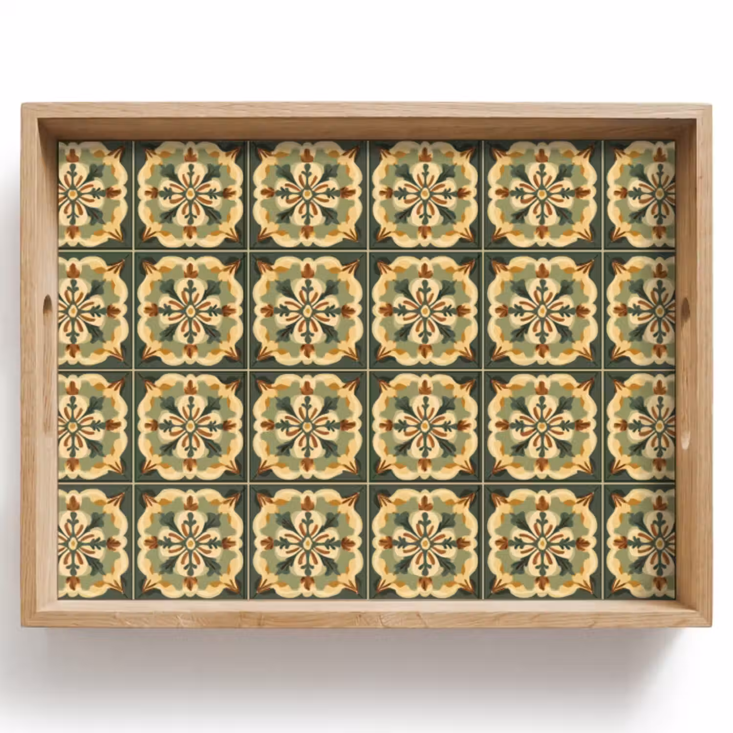 Dienblad - Ornament - Patroon - Groen